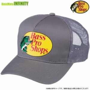 バスプロショップス　Bass Pro Shops ロゴ メッシュキャップ GREY(グレイ) 