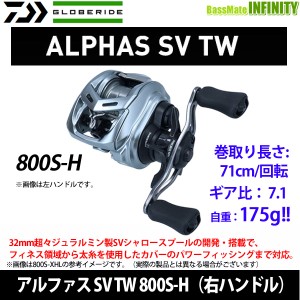 ●ダイワ　22 アルファス SV TW 800S-H（右ハンドル） 