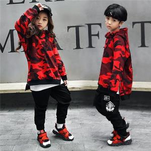 キッズダンス衣装 キッズ ダンス衣装 迷彩 キッズダンス ヒップホップ 衣装 パーカー ダンス 衣装 韓国 セットアップ ジャズダンス 韓国