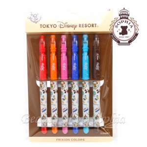 ミッキー＆フレンズ カラーペン(フリクション)セット 6色 Disney Handycraftデザイン レトロ ディズニー グッズ お土産【東京ディズニー