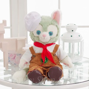 ジェラトーニ オーバーオールコスチューム 単品 ブラウン ぬいぐるみ別売 【オリジナル ハンドメイド】 ぬいぐるみSサイズ用 洋服 つなぎ