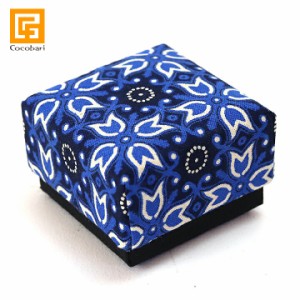 BOX SET(Batik blue) オーガンジー付き(単品での購入不可・ガムランボールと一緒に必要数のみでご購入下さい)  ギフトボックス 贈り物  