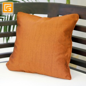 クッションカバー プレーン(Orange Brown) 40×40cm    メール便対応可 バリ雑貨 おしゃれ メール便対応可 バリ雑貨 インテリア ココバリ