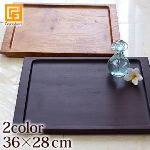 SPA STYLE TRAY (36cm×28cm) アジアン バリ お盆 トレー おしゃれ 木製 トレイ プレート サロン カフェ 台 バリ雑貨