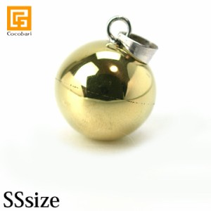 ガムランボール PLAIN BRASS(ブラス)(SS)   メール便対応可   真鍮 金色 バリ島 ネックレス キーホルダー お守り 鈴 開運グッズ アジアン