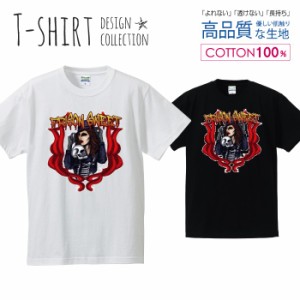 スカル デザイン Tシャツ メンズ サイズ S M L LL XL 半袖 綿 100% よれない 透けない 長持ち プリントtシャツ コットン