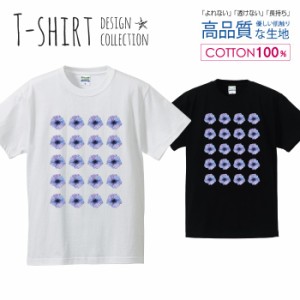 花柄 デザイン Tシャツ メンズ サイズ S M L LL XL 半袖 綿 100% よれない 透けない 長持ち プリントtシャツ コットン