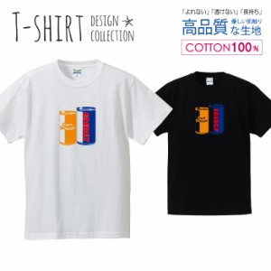 缶 Tシャツ メンズ サイズ S M L LL XL 半袖 綿 100% よれない 透けない 長持ち プリントtシャツ コットン