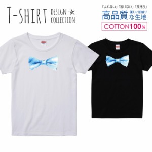 リボン Tシャツ レディース ガールズ かわいい サイズ S M L 半袖 綿 プリントtシャツ コットン ギフト 人気 流行 ハイクオリティー