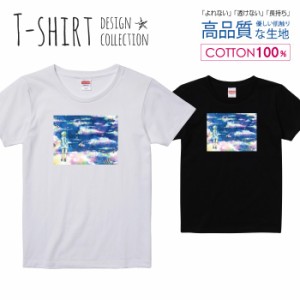 オシャレ デザイン Tシャツ レディース ガールズ かわいい サイズ S M L 半袖 綿 プリントtシャツ コットン ギフト 人気 流行 ハイクオリ