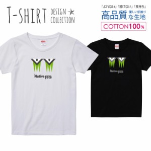 ネイティブ フェイス Tシャツ レディース ガールズ かわいい サイズ S M L 半袖 綿 プリントtシャツ コットン ギフト 人気 流行 ハイクオ