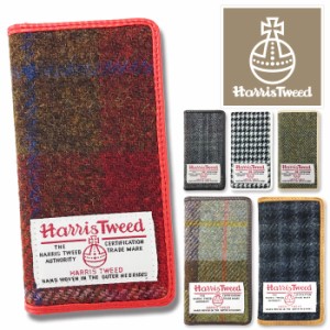 スマホケース iPod touch6 ケース 手帳型 ベルトなし ハリスツイード Harris Tweed ニット チェック柄 おしゃれ かわいい ブランド 送料