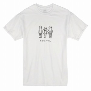 Tシャツ ホワイト 大人 ユニセックス メンズ レディース ビッグシルエット 半袖 ロンT 白T ロゴ シンプル 大きいサイズ 大きめサイズ カ