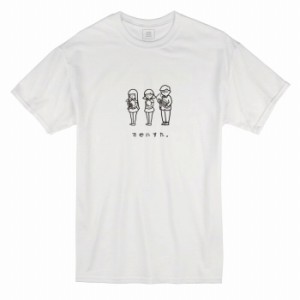 Tシャツ ホワイト 大人 ユニセックス メンズ レディース ビッグシルエット 半袖 ロンT 白T ロゴ シンプル 大きいサイズ 大きめサイズ カ