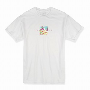 Tシャツ ホワイト 大人 ユニセックス メンズ レディース ビッグシルエット 半袖 ロンT 白T ロゴ シンプル 大きいサイズ 大きめサイズ 渋