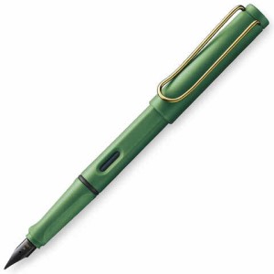 数量限定 LAMY safari ラミー サファリ フィールドグリーン ゴールドクリップ 万年筆 EF 極細字 両用式 ギフト プレゼント 人気 送料無料