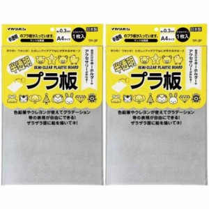 西敬 半透明プラ板 A4 サイズ 1枚入り TP-3F 2個セット 送料無料