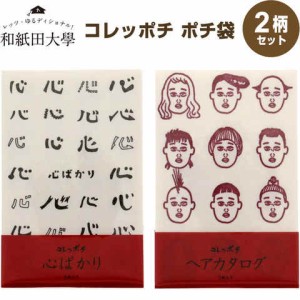 和紙田大學 ポチ袋 コレッポチ 3枚入り 2柄セット 心ばかり ヘアカタログ ぽち袋 伊予和紙 活版印刷 お返し お祝い オオウエ 送料無料