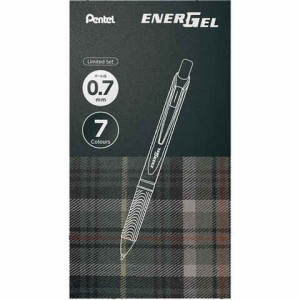 ぺんてる Pentel 限定 ぺんてる ゲルインキボールペン エナージェル 0.7mm セット 7色 送料無料