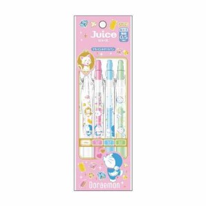 ドラえもん B柄 ジュース 4色セット 0.5mm パステルカラー 顔料 耐水性 ゲルインキボールペン 送料無料