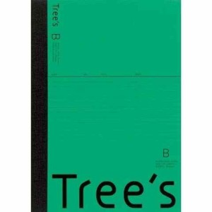 ノート Tree's セミB5 6mm罫 B罫 30枚 グリーン 勉強 授業 学校 受験 仕事 シンプル キョクトウ 日本ノート 送料無料