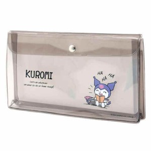 クロミ カラフル ペンケース 約20×11cm マチ付 透明 クリア 筆入れ 文房具 チケット サンリオキャラクターズ エムプラン 送料無料