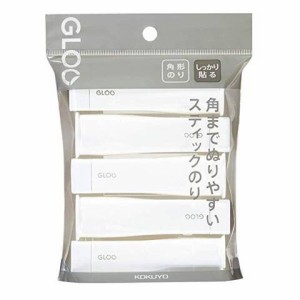 コクヨ GLOO(グルー) スティックのり しっかり貼る Sサイズ 5個パック 送料無料