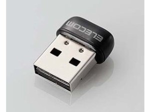 ELECOM エレコム USB無線超小型LANアダプター 433Mbps ブラック WDC-433SU2M2BK