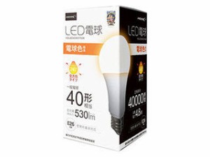 HIDISC HIDISC LED電球(一般電球40形相当) 電球色 HDLED40W2700K