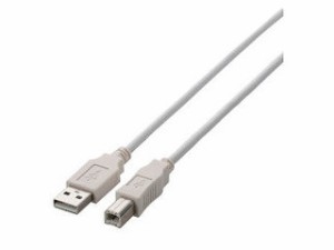 ELECOM エレコム USB2.0ケーブル/A-Bタイプ/ノーマル/3m/ホワイト U2C-BN30WH