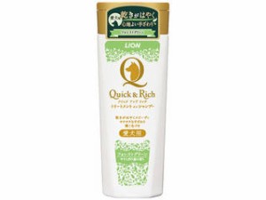 LION PET ライオン商事 Quick＆Rich トリートメントインシャンプー 愛犬用 フォレストグリーン 200ml