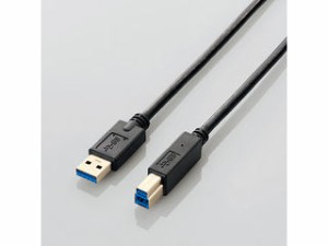 ELECOM エレコム USB3.0ケーブル(A-B)/3.0m/ブラック USB3-AB30BK