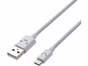 ELECOM エレコム 2A対応カラフルmicroUSBケーブル 1.2m MPA-FAMB2U12CWH ホワイト