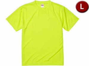 United Athle/ユナイテッドアスレ 4.1オンス ドライアスレチック Tシャツ Lサイズ (蛍光イエロー) 590001C-111