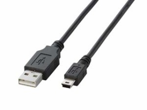 ELECOM エレコム U2C-M50BK USB2.0ケーブル A-miniBタイプ/5.0m(ブラック)