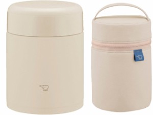 ZOJIRUSHI 象印 SW-KA40-CMステンレススープジャー【400ml】+SW-PB01-CMスープジャーポーチ【250〜400mL】(ベージュ)