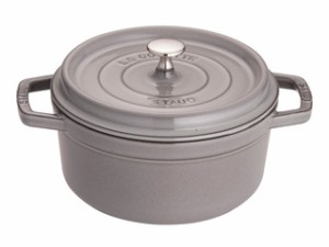 staub ストウブ ホーロー鍋 RST4737 ピコ・ココット ラウンド (22cm)/グレー