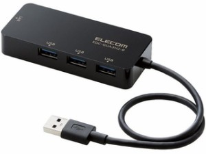 ELECOM エレコム 有線LANアダプタ/Giga対応/USB3.0/Type-A/USBハブ付/ブラック EDC-GUA3H2-B