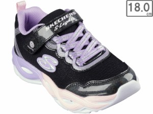 SKECHERS/スケッチャーズ 【キッズ】Sライツ ツイスティー グロウ【18.0cm】【ブラック/マルチ】303717L