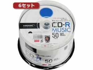 HIDISC/ハイディスク HI DISC 【6セット】 CD-R(音楽用)高品質 50枚入 TYCR80YMP50SPX6