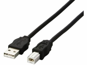 ELECOM エレコム EU RoHS準拠 USB2.0ケーブル ABタイプ/5.0m ブラック USB2-ECO50