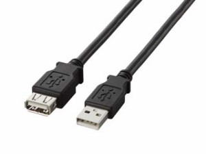 ELECOM エレコム U2C-E50BK USB2.0準拠 USB3.0延長ケーブル Aタイプ/5.0m(ブラック)
