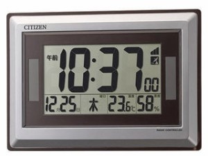 CITIZEN/シチズン 8RZ182-019 ソーラー電波電源時計 掛け置き兼用 光発電/クオーツ