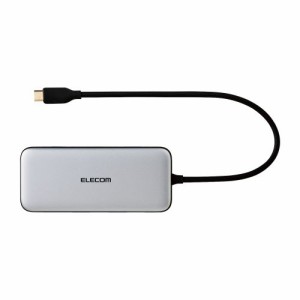 ELECOM エレコム Type-C ドッキングステーション PD対応 USB10Gbps×3 HDMI×1 充電用USB-C×1 DST-C26SV シルバー