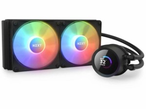 NZXT 液晶搭載水冷CPUクーラー 発光ファン KRAKEN RGB 240 240mm ブラック RL-KR240-B1