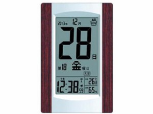 ADESSO/アデッソ KW9256 日めくり電波時計 日付表示 温度表示 湿度表示