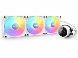 NZXT 液晶搭載水冷CPUクーラー 発光ファン KRAKEN RGB 360 360mm ホワイト RL-KR360-W1