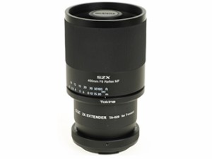 TOKINA トキナー SZX 400mm F8 Reflex & 2X エクステンダーKIT MF キヤノンEFマウント フード付