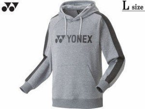 ヨネックス YONEX ユニセックス パーカー Lサイズ グレー 30078-010