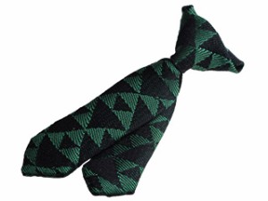 八王子織物工業組合 T-4 三つ鱗柄（緑）　p-Tieネクタイ型 ピータイ　和柄シリーズ